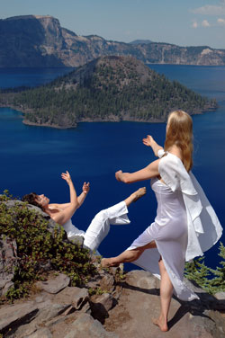 Dancers at Crater Lake